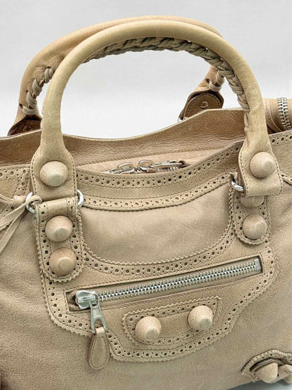 BALENCIAGA Motorcross Beige Top Handle