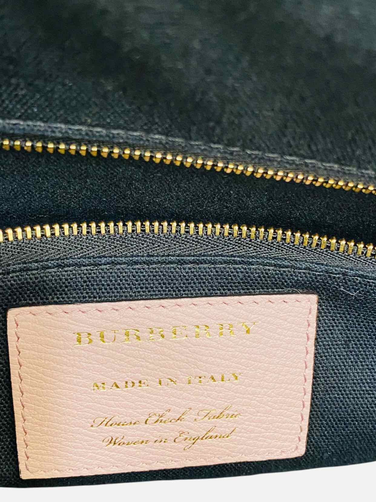 BURBERRY Dusky Pink Check Shoulder Bag