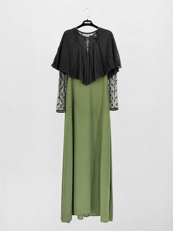 CAVALLI CLASS Green & Black Size US 8 Long Dress