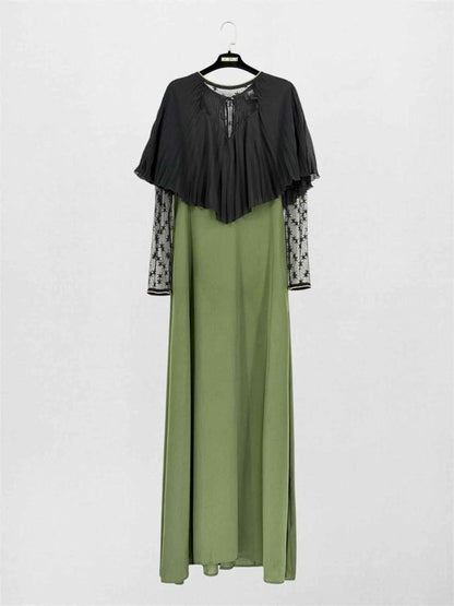 CAVALLI CLASS Green & Black Size US 8 Long Dress