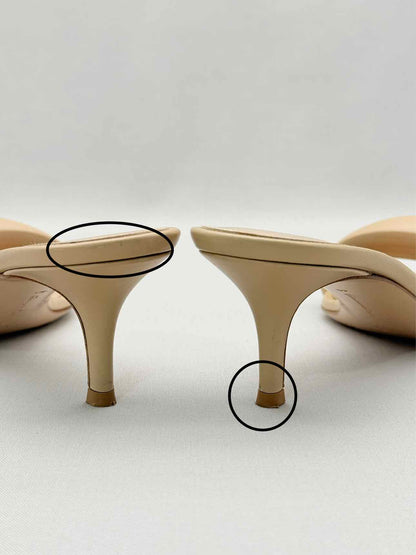 GIANVITO ROSSI Bijoux Beige Size EU 40 Mules