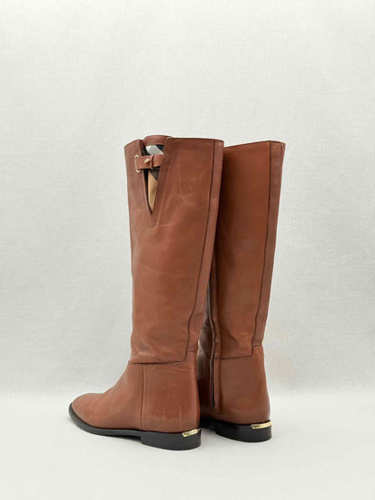 BURBERRY Mapledene Brown Size EU 35 Knee High Boots