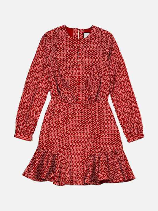 ALEXIS Coretti Red w/ White Print Mini Dress