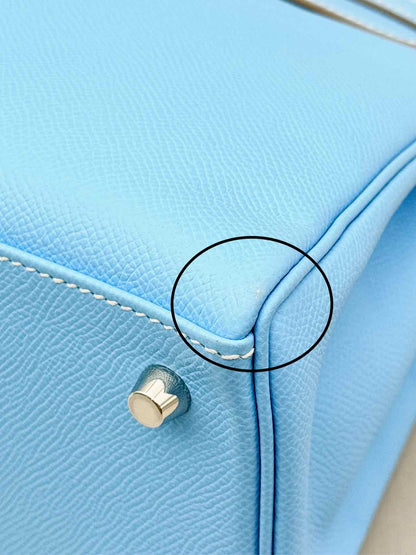 HERMES Kelly Sellier Bleu Du Nord Top Handle
