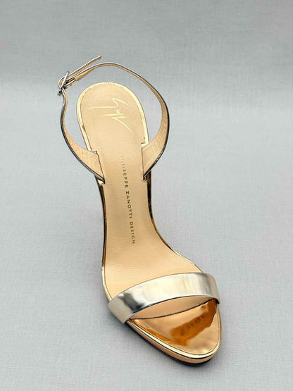 GUISEPPE ZANOTTI Gold Size EU 38.5 Heeled Sandals