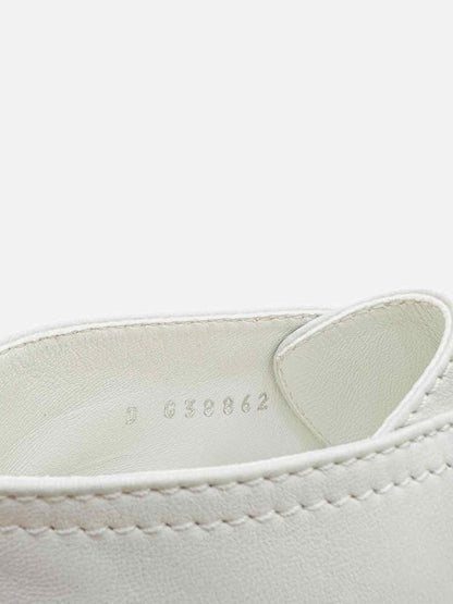 CHANEL Combat White w/ Black Size EU 39.5 Ankle Boots