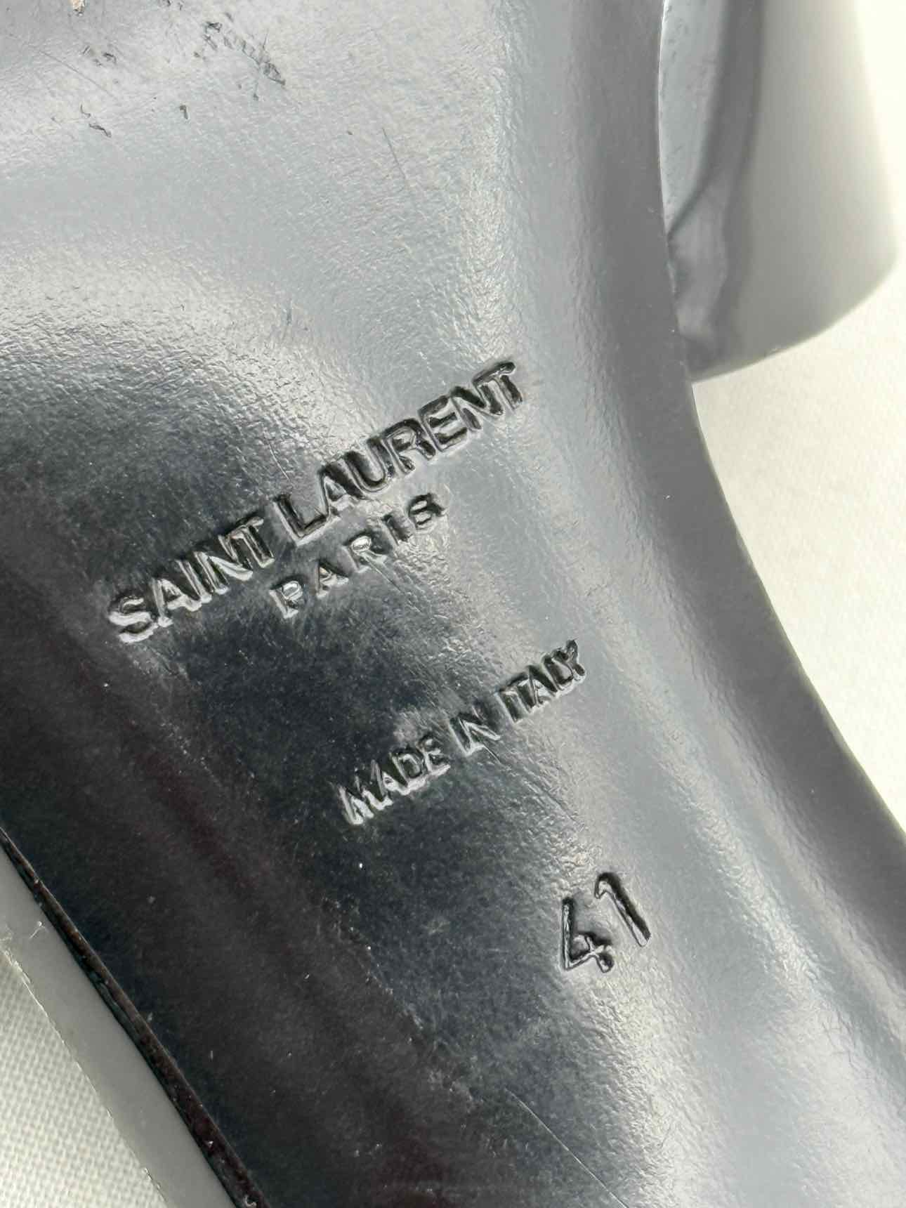 SAINT LAURENT Tribute Black Size EU 41 Mules