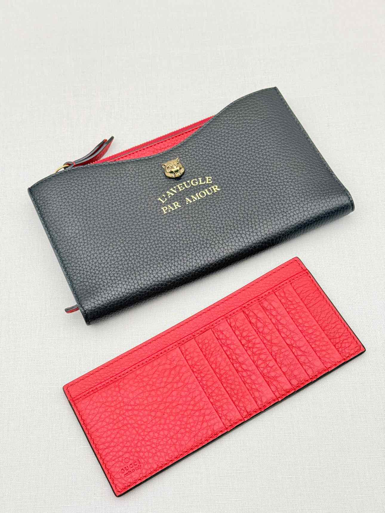 GUCCI Black Continental Wallet
