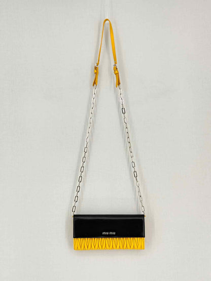 MIU MIU Black & Yellow Crossbody