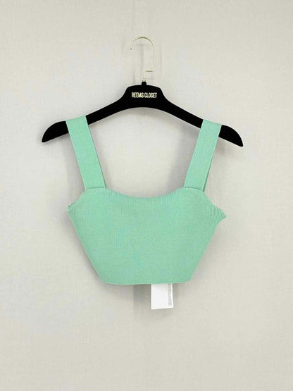 OSCAR DE LA RENTA Spring 2022 Green Size Medium Top