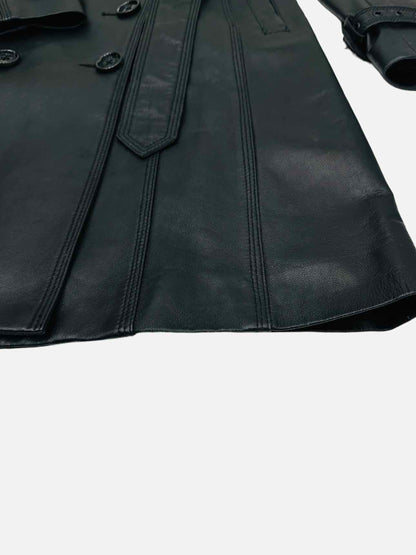 BURBERRY LONDON Double Breasted Black Size Medium Coat