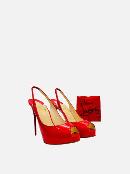 CHRISTIAN LOUBOUTIN Private Number Red Slingbacks