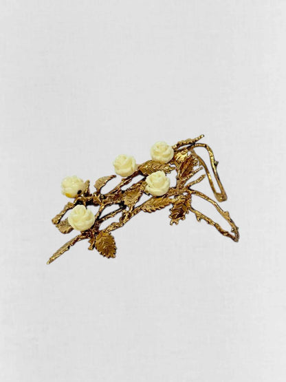 BERNARD DELETTREZ Roses &amp; Thorns Fashion Ring