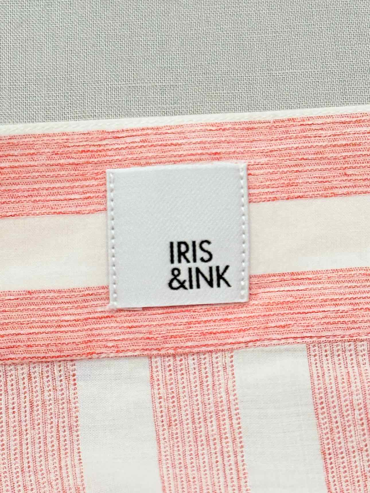 IRIS & INK Pink Striped Size US 10 Midi Skirt