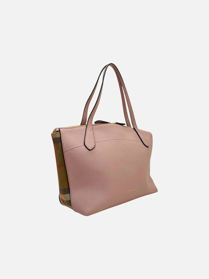 BURBERRY Dusky Pink Check Shoulder Bag