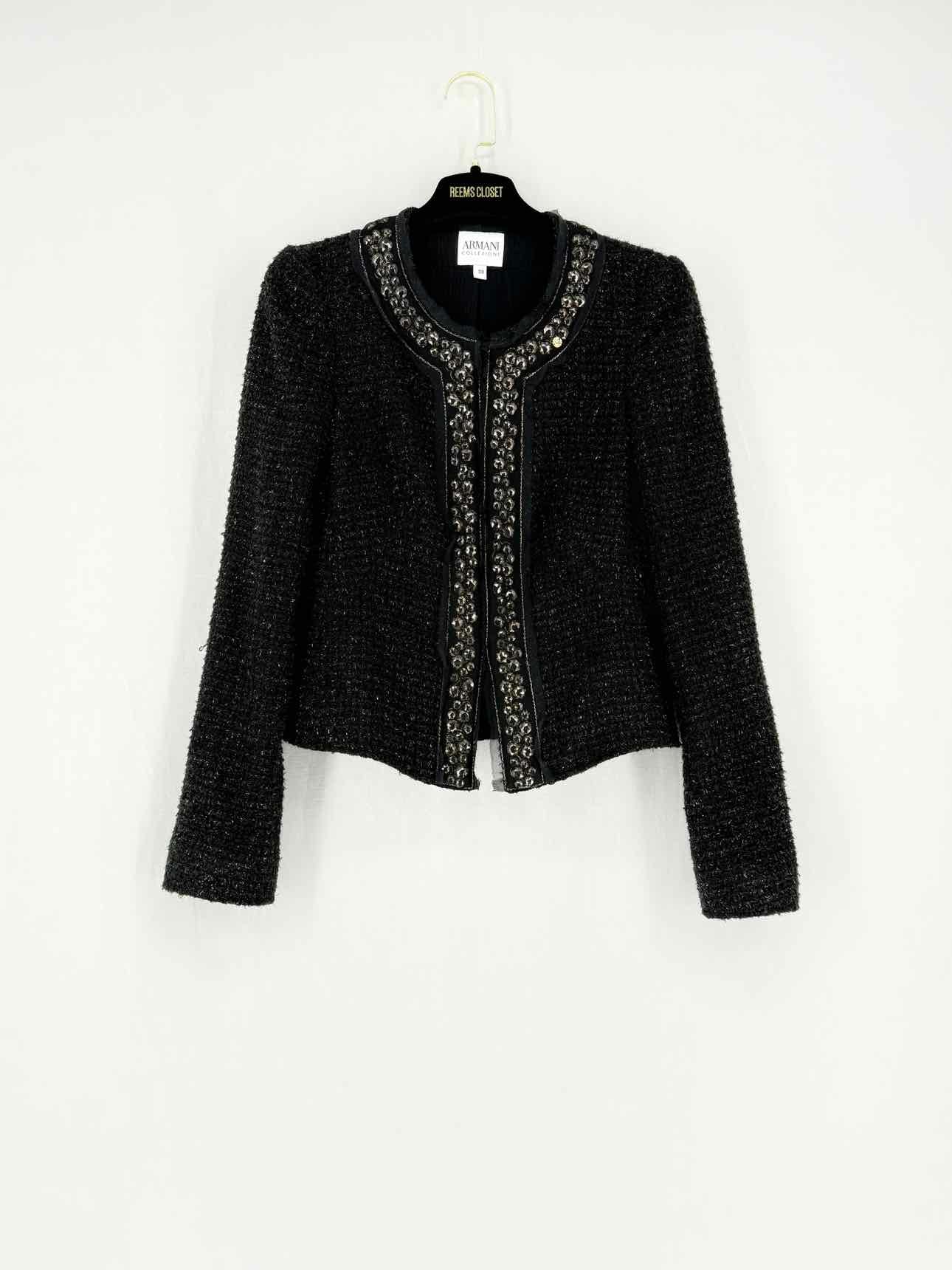 ARMANI COLLECTION Black Size US 2 Jacket