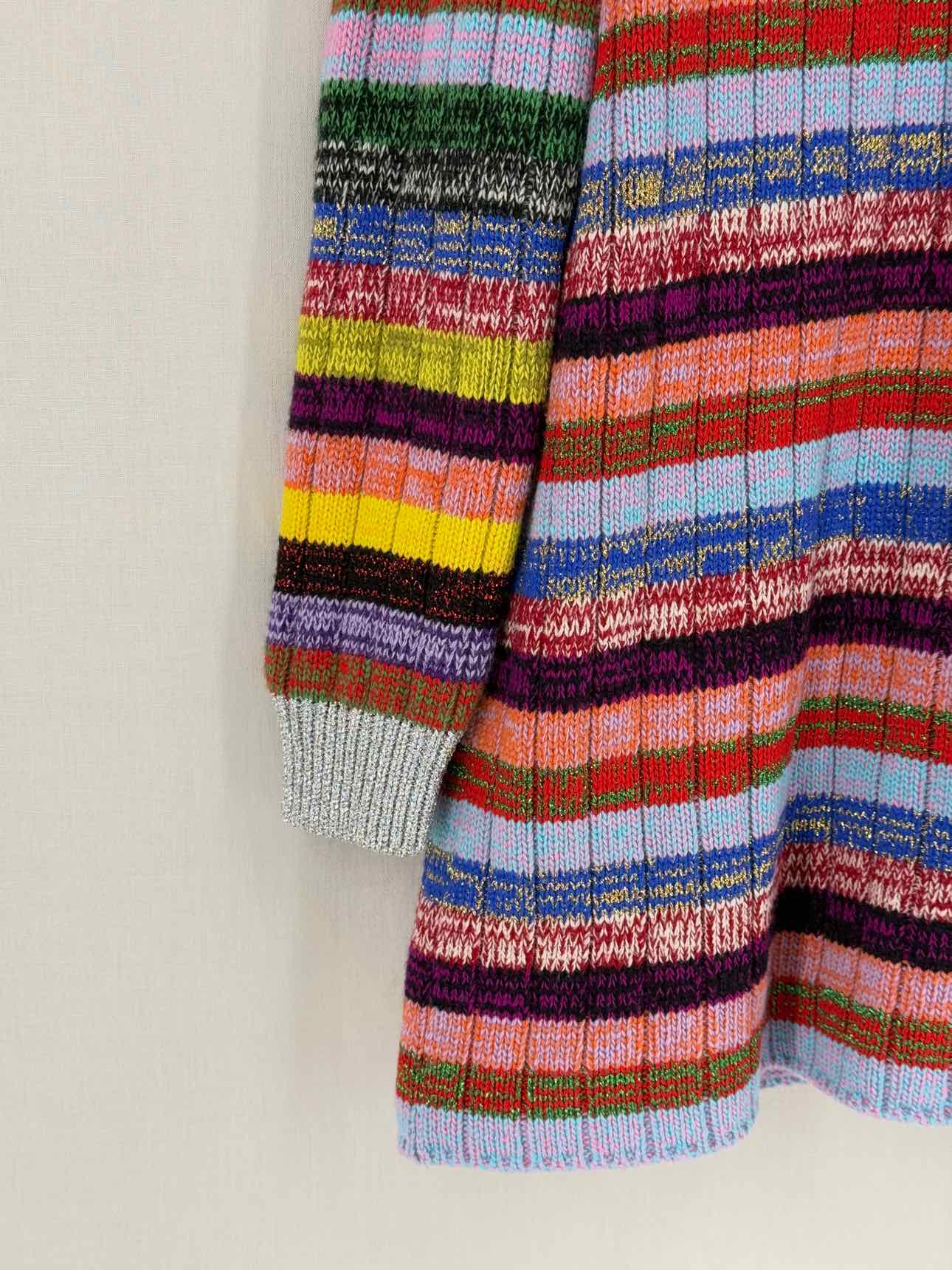 GUCCI Reversible Blue Multicolor Size Small Cardigan
