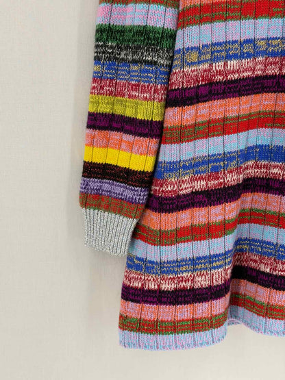 GUCCI Reversible Blue Multicolor Size Small Cardigan