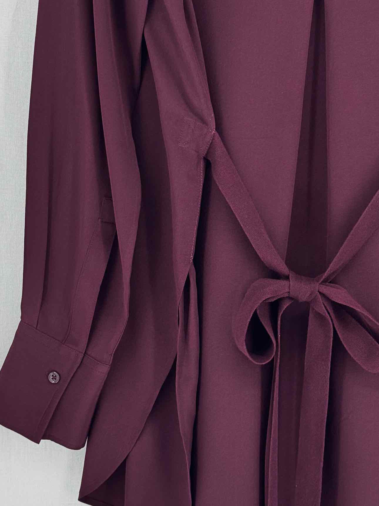 JOSEPH Carla Burgundy Size US 6 Blouse