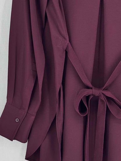 JOSEPH Carla Burgundy Size US 6 Blouse