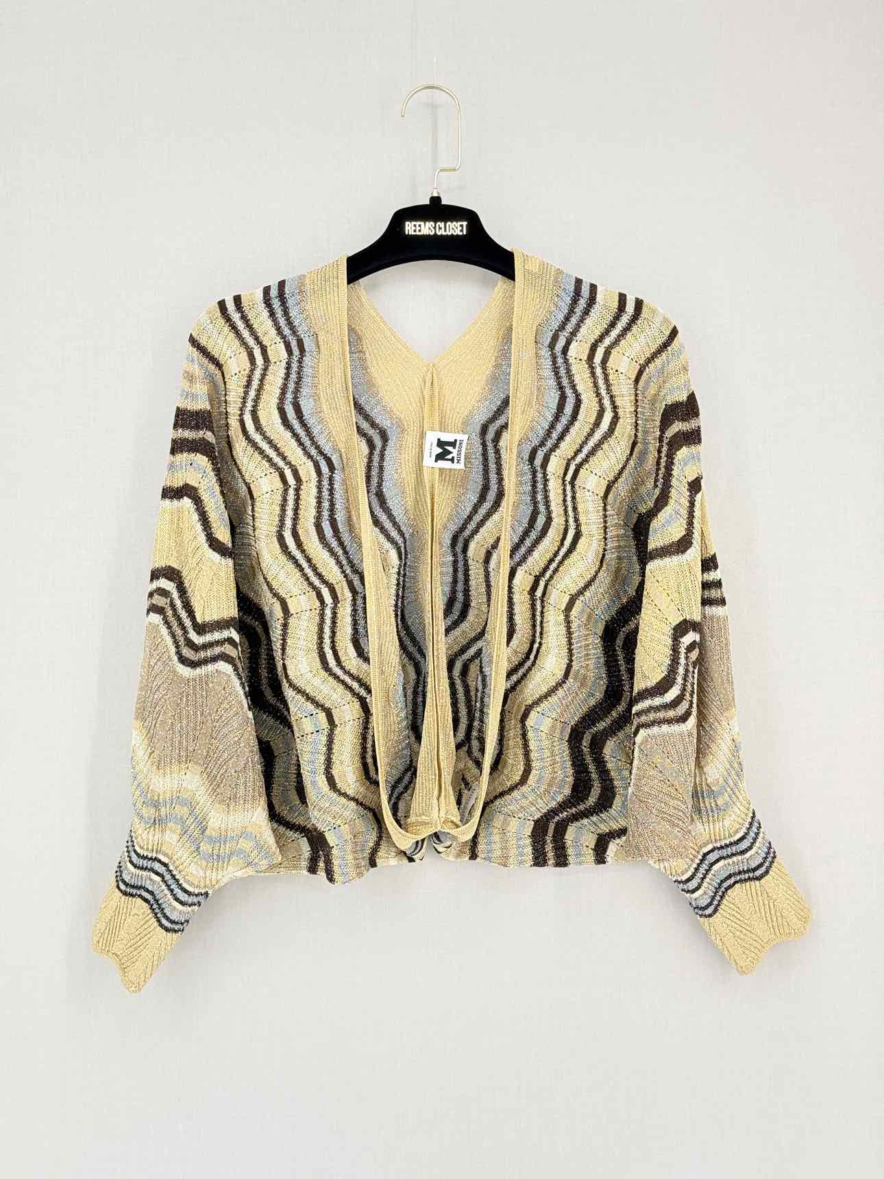 M MISSONI Gold Multicolor Zigzag Size US 6/4 Outfit Set