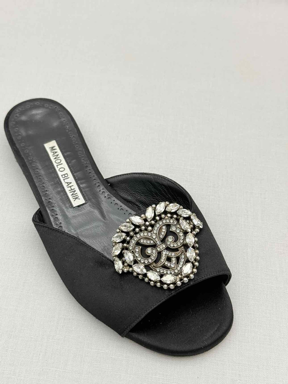 MANOLO BLAHNIK Pralina Black Size EU 35.5 Mules