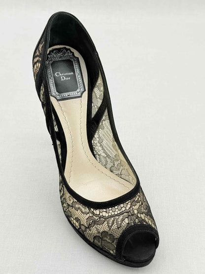 CHRISTIAN DIOR Black Size EU 37.5 Pumps