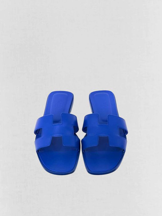 HERMES ORAN Blue Size EU 39 Sandals