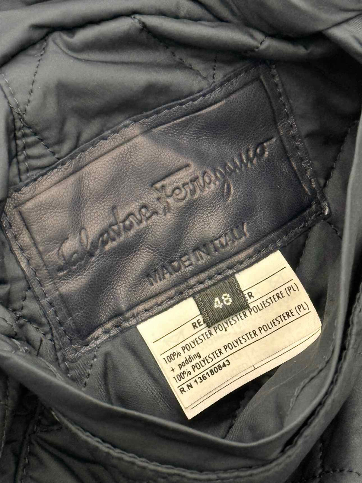 FERRAGAMO Bomber Navy Blue Size US 38 Jacket