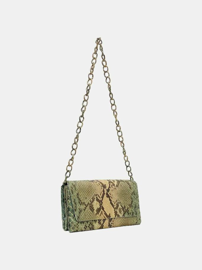 NANCY GONZALEZ Pink & Brown Shoulder Bag