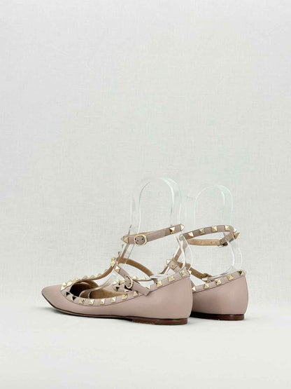 VALENTINO Rockstud Powder Pink Size EU 39 Flats