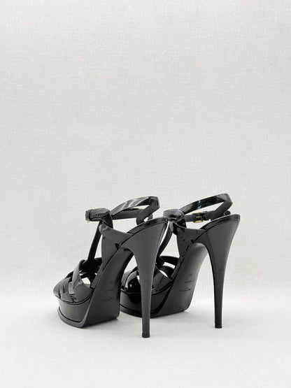 YSL Tribute Black Size EU 40 Platform Sandals