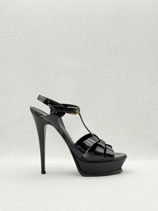 YSL Tribute Black Size EU 40 Platform Sandals