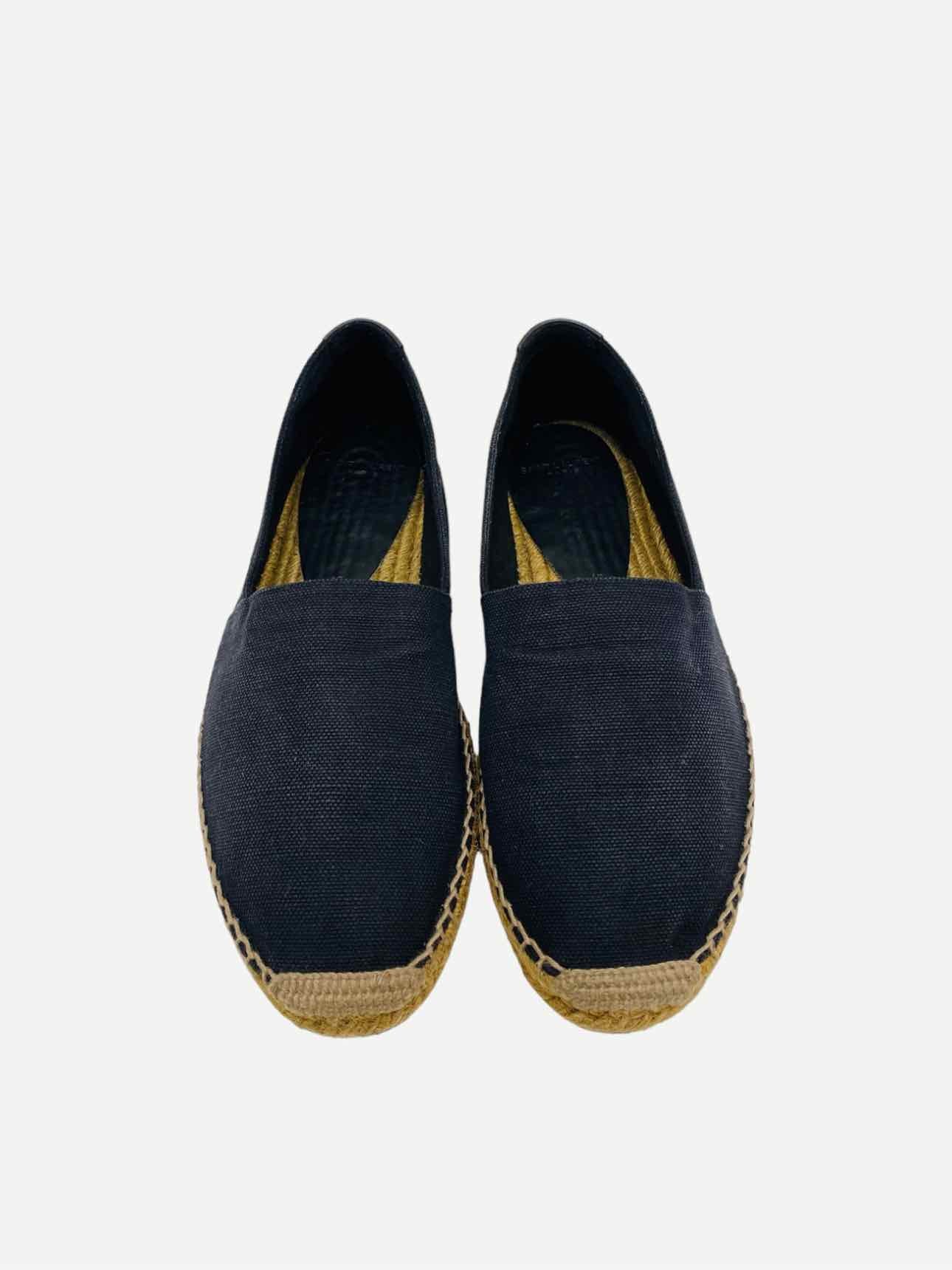 SAINT LAURENT Espadrille Black Flats 45