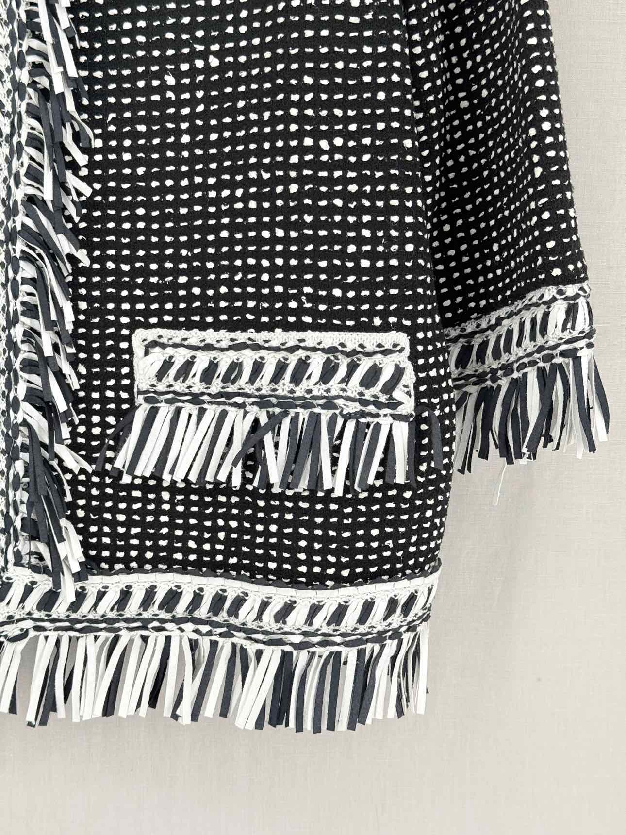 ST. JOHN Speckled Nita Black & White Size US 16 Jacket