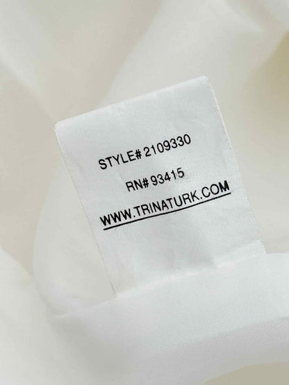 TRINA TURK White Size Medium Short Dress