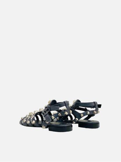 BALENCIAGA Gladiator Black Giant Studded Sandals 38