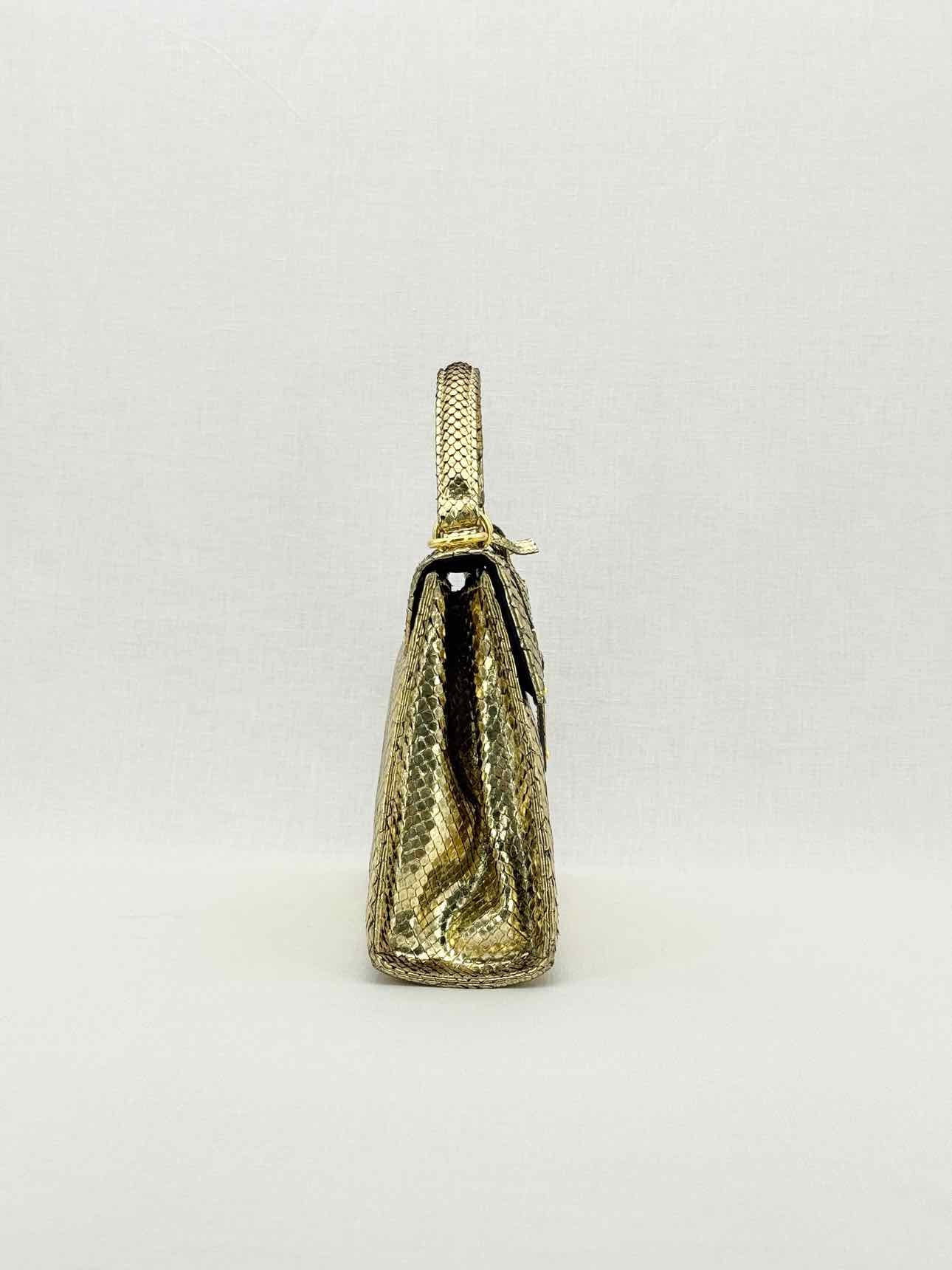 SANDRA J Jackie Gold Top Handle