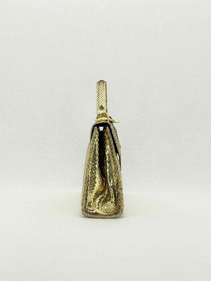 SANDRA J Jackie Gold Top Handle