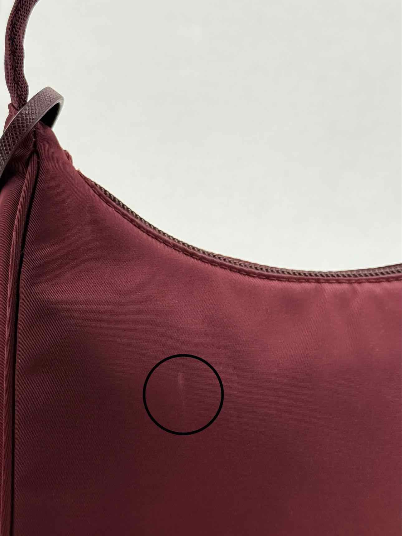 PRADA Re-Edition 2000 Burgundy Shoulder Bag