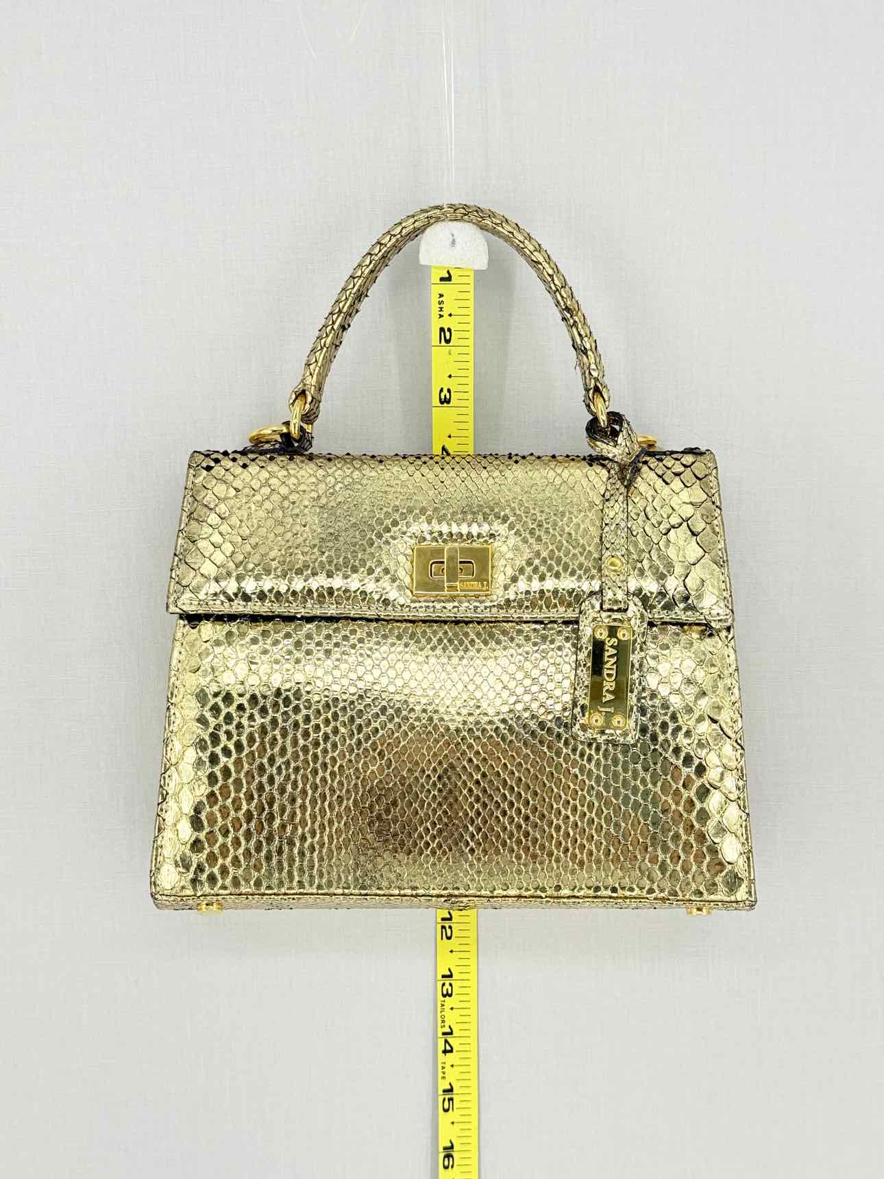 SANDRA J Jackie Gold Top Handle