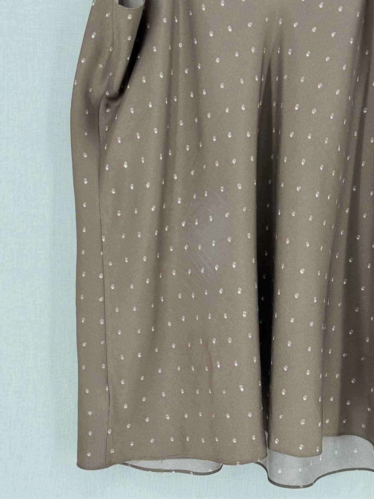 THEORY Brown Polka Dot Size Large Camisole