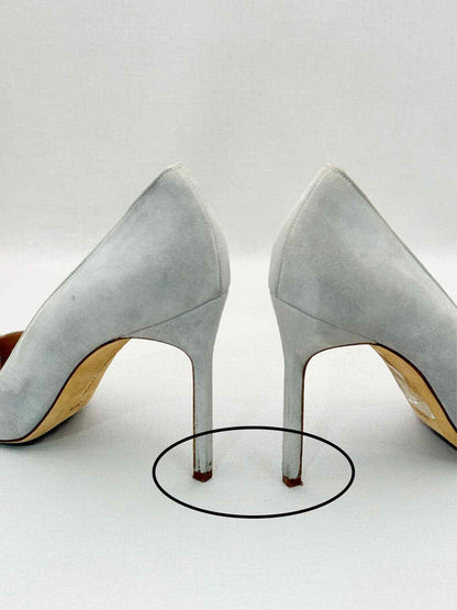 MANOLO BLAHNIK Bipunta Grey & Yellow Size EU 38.5 Pumps