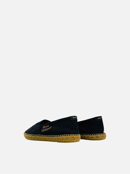 SAINT LAURENT Espadrille Black Flats 45