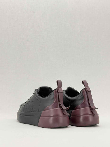 RED VALENTINO Black & Burgundy Size EU 39 Sneakers