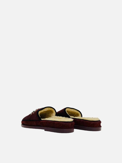 CHANEL Pre-Fall 2022 Burgundy Flats