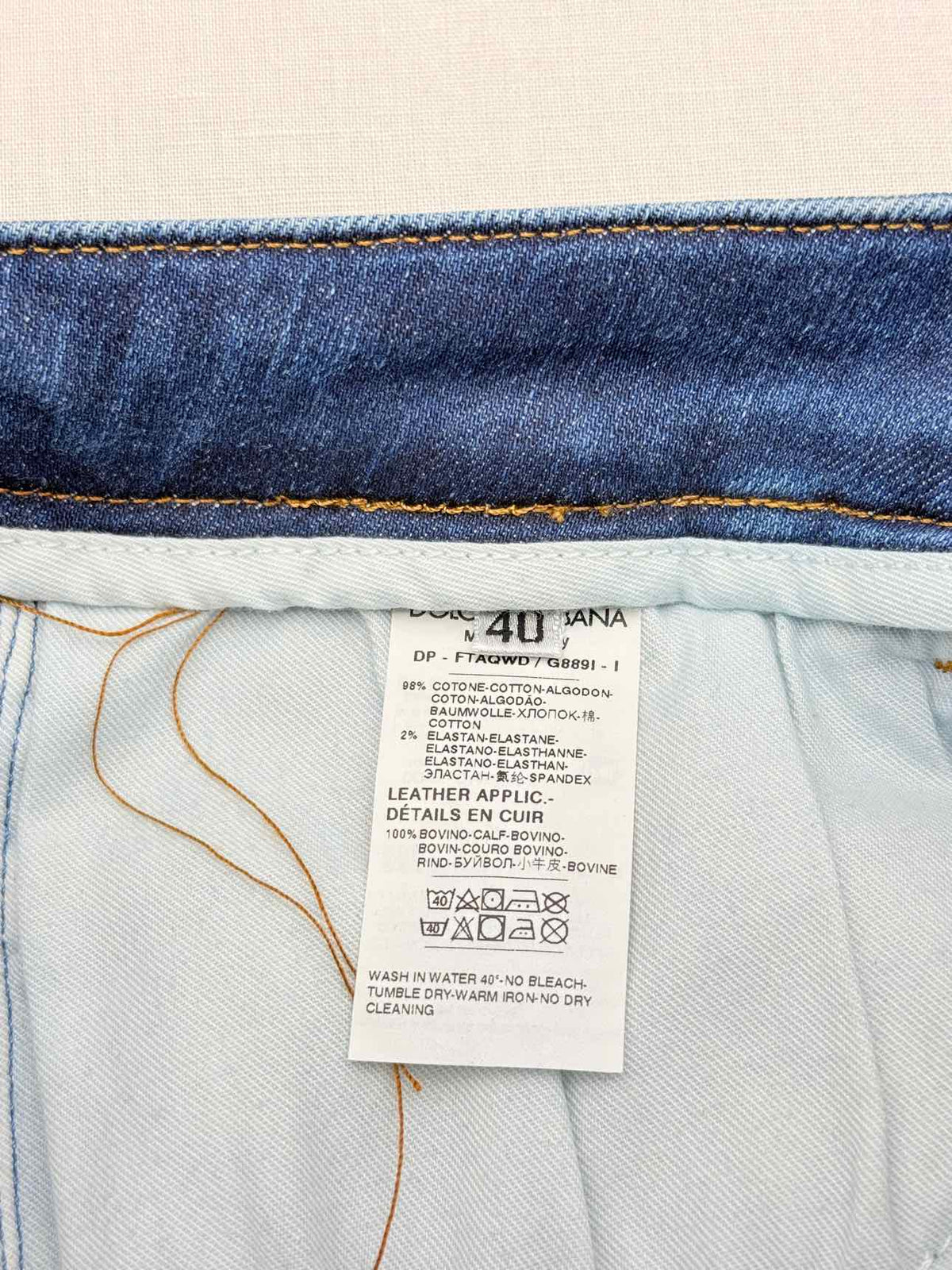 DOLCE & GABBANA Blue Washed Size 26 Jeans