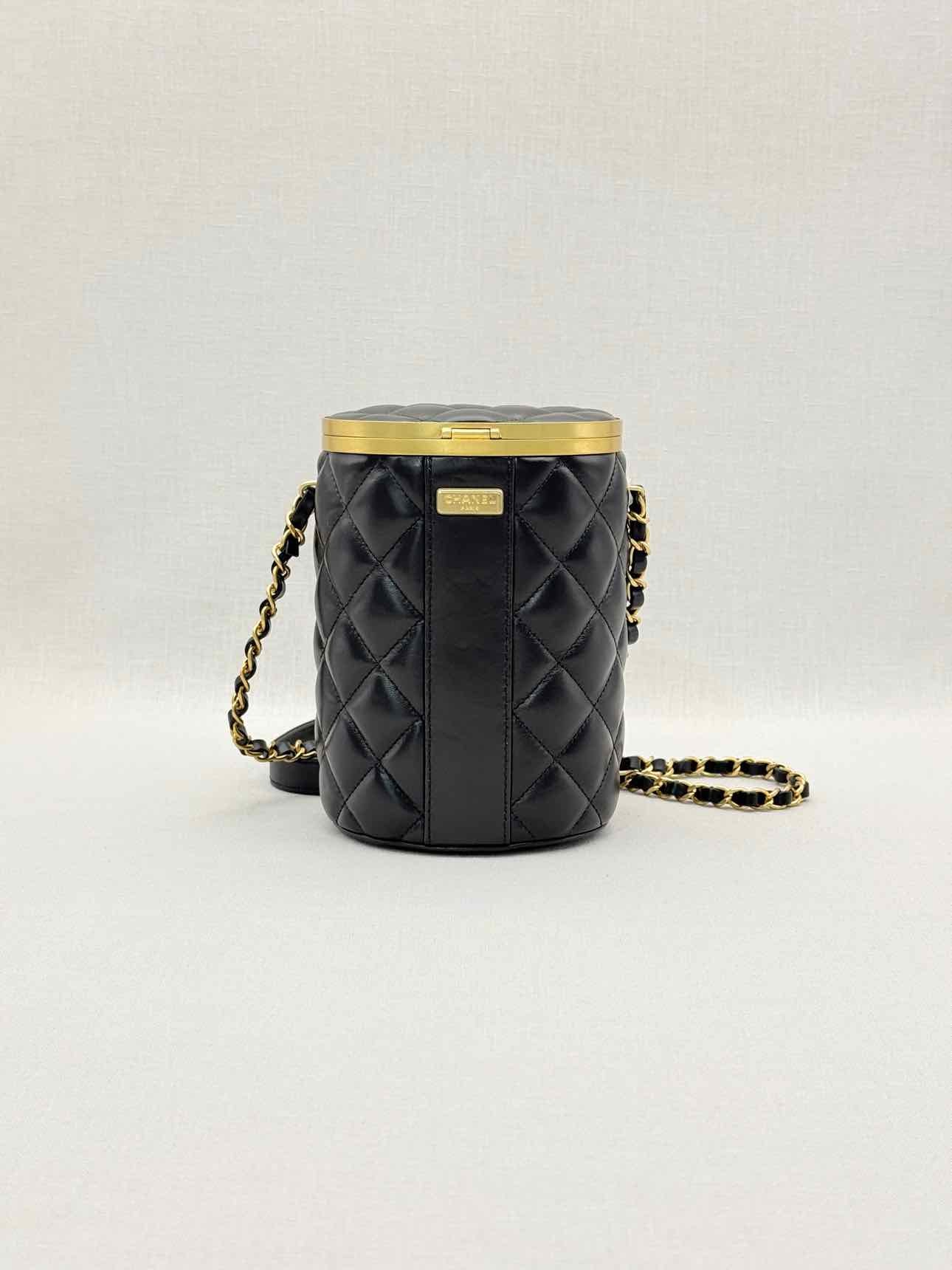 CHANEL Crown Box Black Quilted Vanity Case