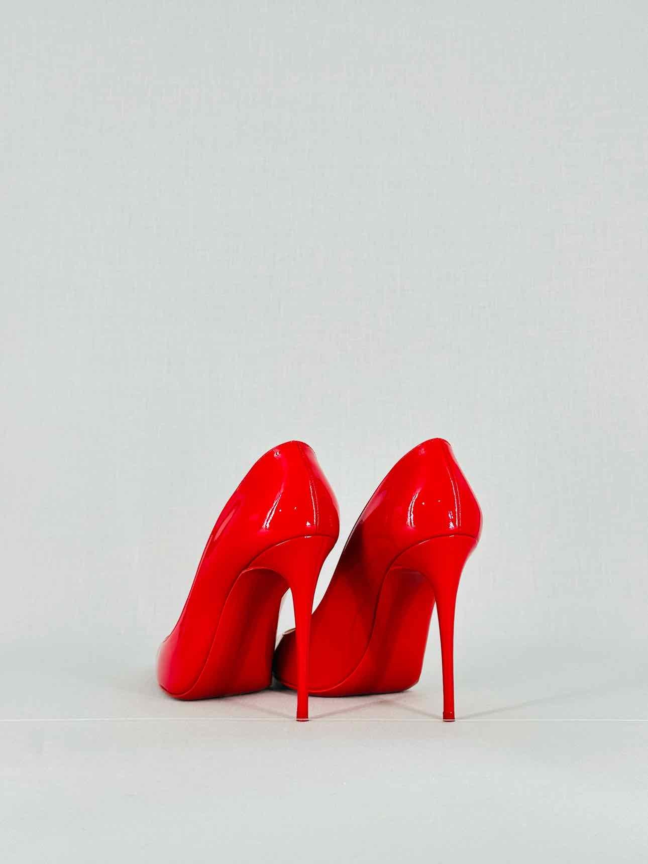 CHRISTIAN LOUBOUTIN Red Size EU 37.5 Heeled Sandals