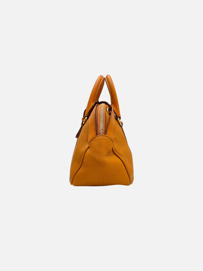 BURBERRY Bow Accent Orange Satchel